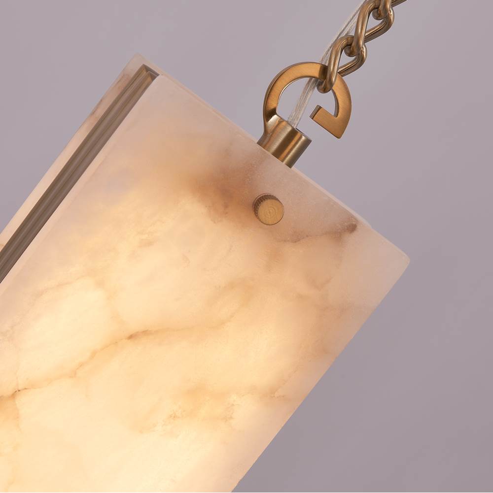 Kalco Lighting 520752WB Winter Brass Vertical 27.5-in 5 Light Led Winter Brass Multi-pendant Image 4