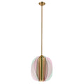 Kalco Lighting 521055WB Winter Brass Tulipa 14.5-in 1 Light Led Winter Brass Pendant Image 1