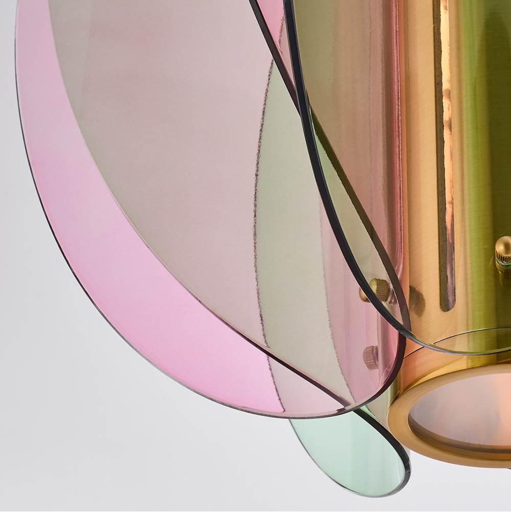 Kalco Lighting 521055WB Winter Brass Tulipa 14.5-in 1 Light Led Winter Brass Pendant Image 4