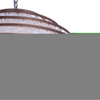 Kalco Lighting 521156PAB Pearlized Antique Brass Sphere 28-in 6 Light Socket Pearlized Antique Brass Pendant Image 3