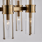 Kalco Lighting 521355VGB Vintage Brass Duet 26-in 12 Light Socket Vintage Brass Chandelier Image 2