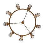 Kalco Lighting 521356VGB Vintage Brass Duet 36-in 18 Light Socket Vintage Brass Chandelier Image 4