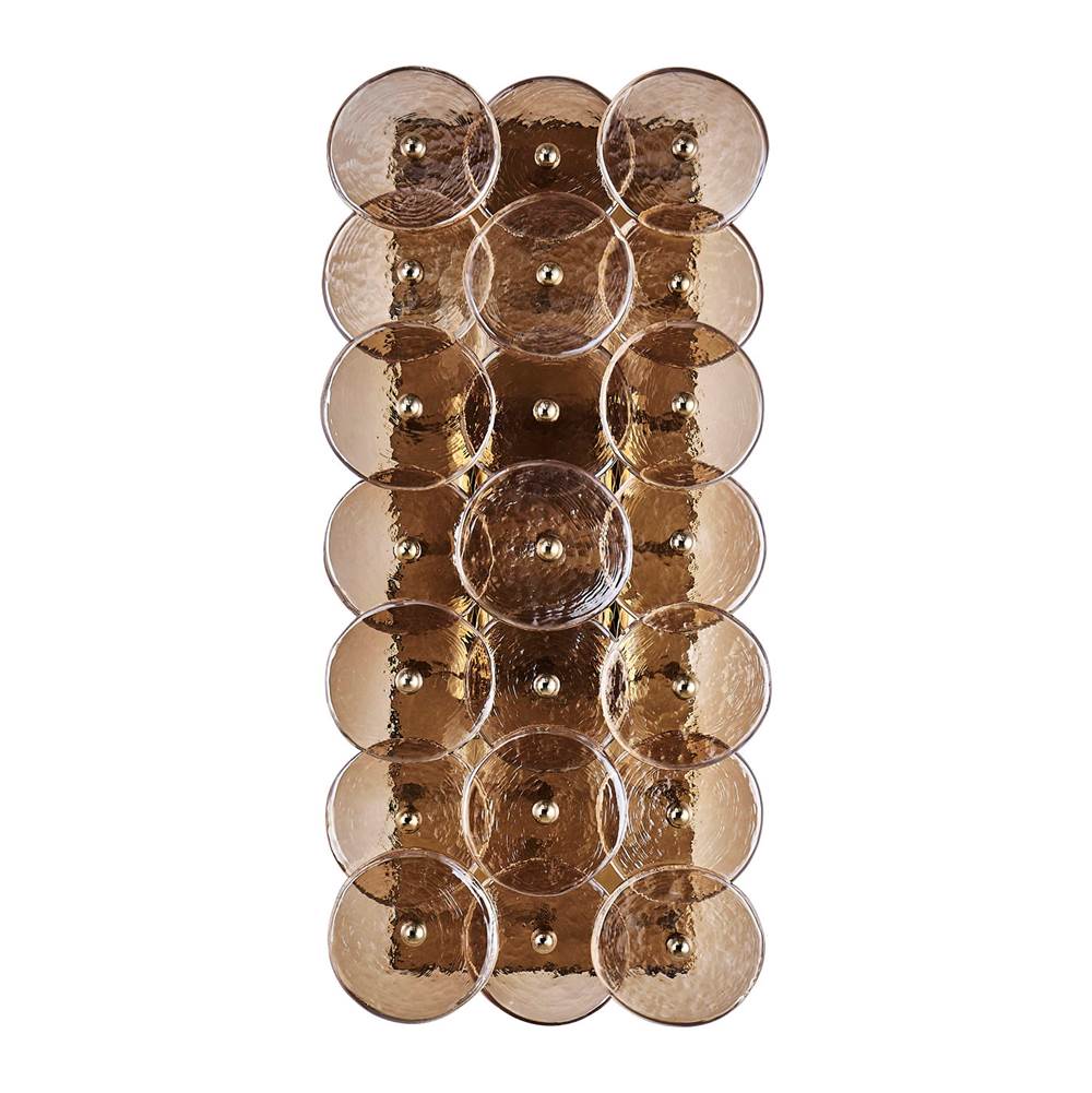 Kalco Lighting 521524PWB Polished Winter Brass Hortensia 18.5-in 4 Light Socket Polished Winter Brass Wall Sconce Image 1