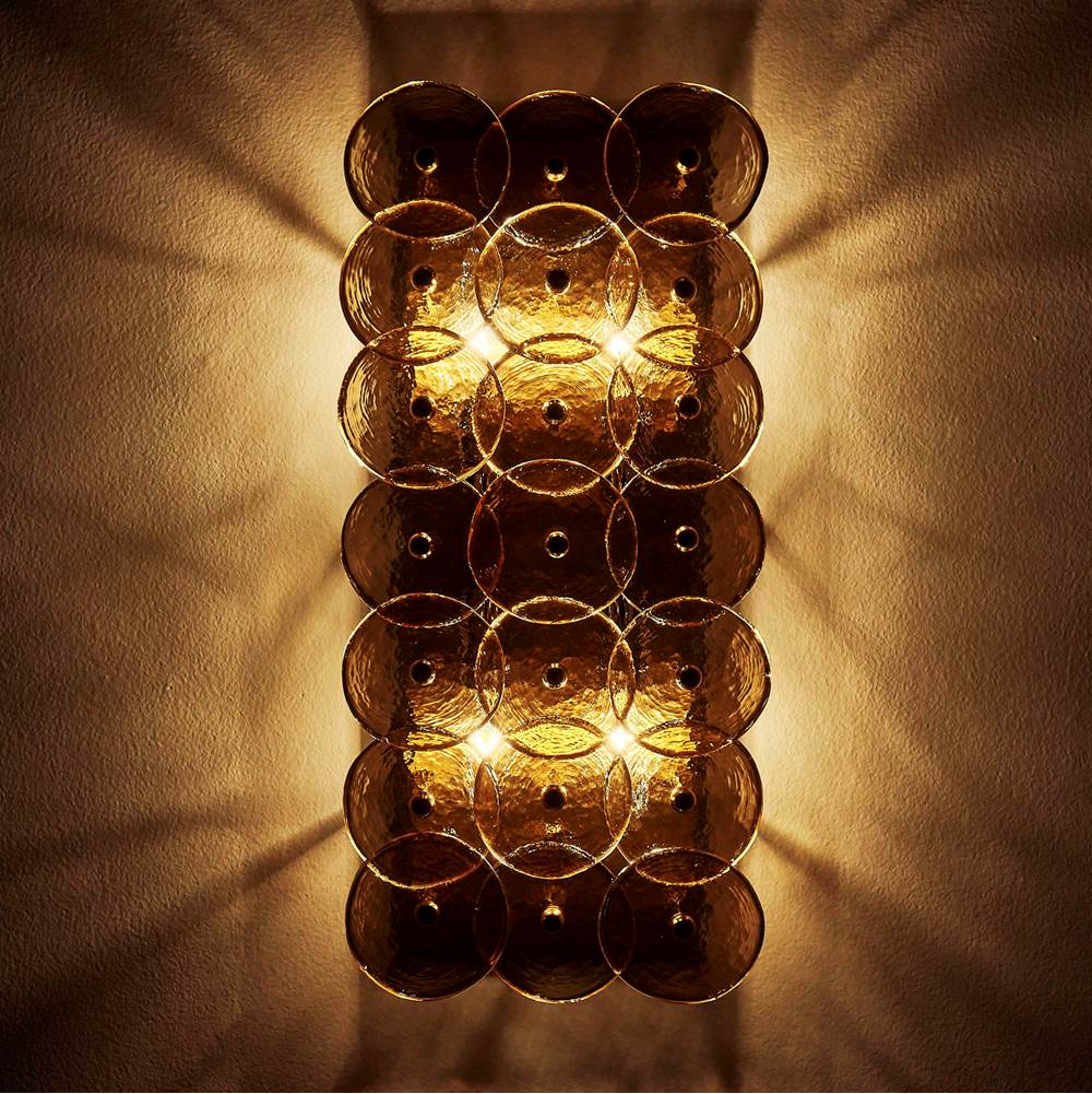 Kalco Lighting 521524PWB Polished Winter Brass Hortensia 18.5-in 4 Light Socket Polished Winter Brass Wall Sconce Image 2