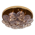 Kalco Lighting 521545PWB Polished Winter Brass Hortensia 18.5-in 5 Light Socket Polished Winter Brass Flush Mount Image 1