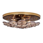 Kalco Lighting Hortensia 18.5-in 5 Light Socket Polished Winter Brass Flush Mount