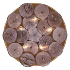 Kalco Lighting 521545PWB Polished Winter Brass Hortensia 18.5-in 5 Light Socket Polished Winter Brass Flush Mount Image 4
