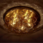 Kalco Lighting 521545PWB Polished Winter Brass Hortensia 18.5-in 5 Light Socket Polished Winter Brass Flush Mount Image 2