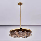 Kalco Lighting 521555PWB Polished Winter Brass Hortensia 24.5-in 5 Light Socket Polished Winter Brass Pendant Image 1
