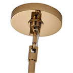 Kalco Lighting 521555PWB Polished Winter Brass Hortensia 24.5-in 5 Light Socket Polished Winter Brass Pendant Image 5