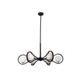 Kalco Lighting 521856MB Matte Black Elliptical 36.5-in 6 Light Socket Matte Black Chandelier Image 1