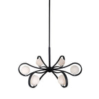 Kalco Lighting 521856MB Matte Black Elliptical 36.5-in 6 Light Socket Matte Black Chandelier Image 3