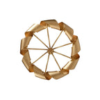 Kalco Lighting 521951BGL Bright Gold Ribbon 28-in 9 Light Socket Bright Gold Chandelier Image 3