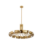 Kalco Lighting 521952BGL Bright Gold Ribbon 36-in 12 Light Socket Bright Gold Chandelier Image 2