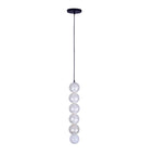 Kalco Lighting Pearls 5.5-in 1 Light Socket Matte Black Pendant