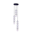 Kalco Lighting 522053MB Matte Black Pearls 12.5-in 3 Light Socket Matte Black Multi-pendant Image 1