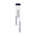 Kalco Lighting 522053MB Matte Black Pearls 12.5-in 3 Light Socket Matte Black Multi-pendant Image 2