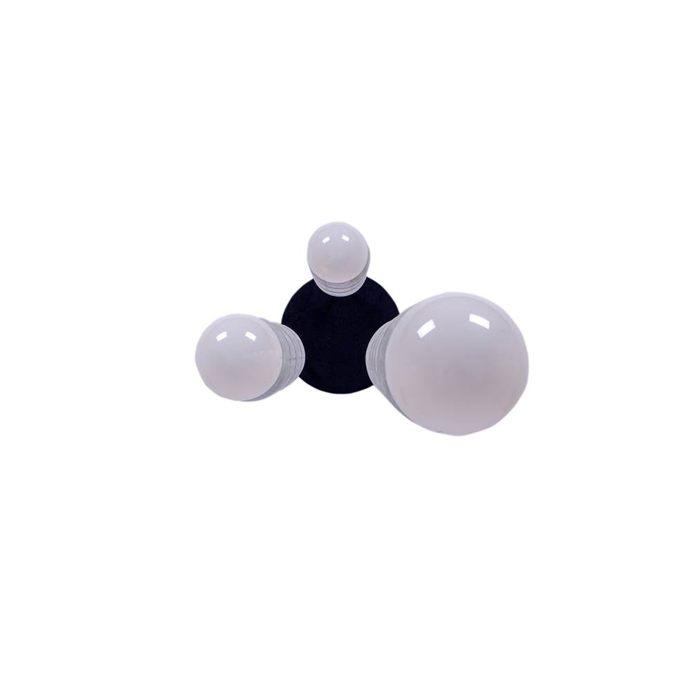 Kalco Lighting 522053MB Matte Black Pearls 12.5-in 3 Light Socket Matte Black Multi-pendant Image 3