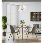 Kalco Lighting 522154BGLW Bright Gold With White Rotary 20.5-in 4 Light Socket Bright Gold/white Pendant Image 2