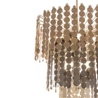 Kalco Lighting Pelt 27-in 11 Light Socket Pearlized Antique Brass Chandelier