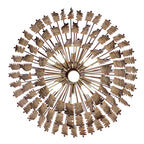 Kalco Lighting 522355PAB Pearlized Antique Brass Pelt 27-in 11 Light Socket Pearlized Antique Brass Chandelier Image 4