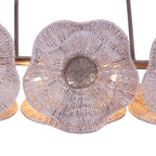 Kalco Lighting 522568PAB Pearlized Antique Brass Poppy 56.25-in 5 Light Socket Pearlized Antique Brass Linear Pendant Image 3
