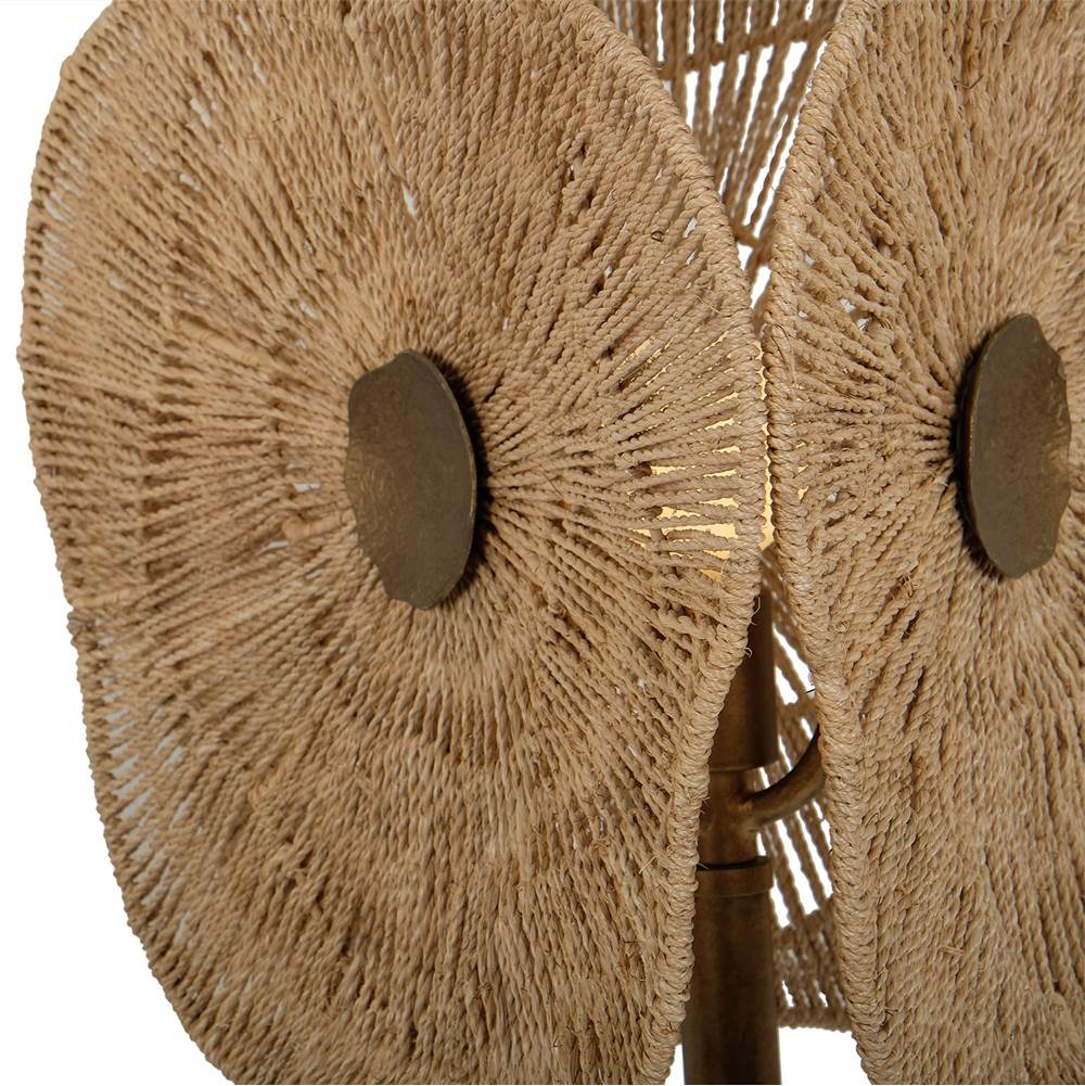 Kalco Lighting Poppy 69.5-in 1 Light Socket Pearlized Antique Brass Floor Lamp
