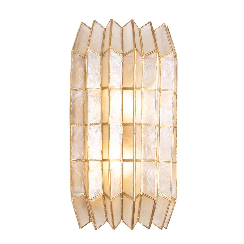 Kalco Lighting 522621OL Oxidized Gold Leaf Fractal 8.5-in 2 Light Socket Oxidized Gold Leaf Wall Sconce Image 8