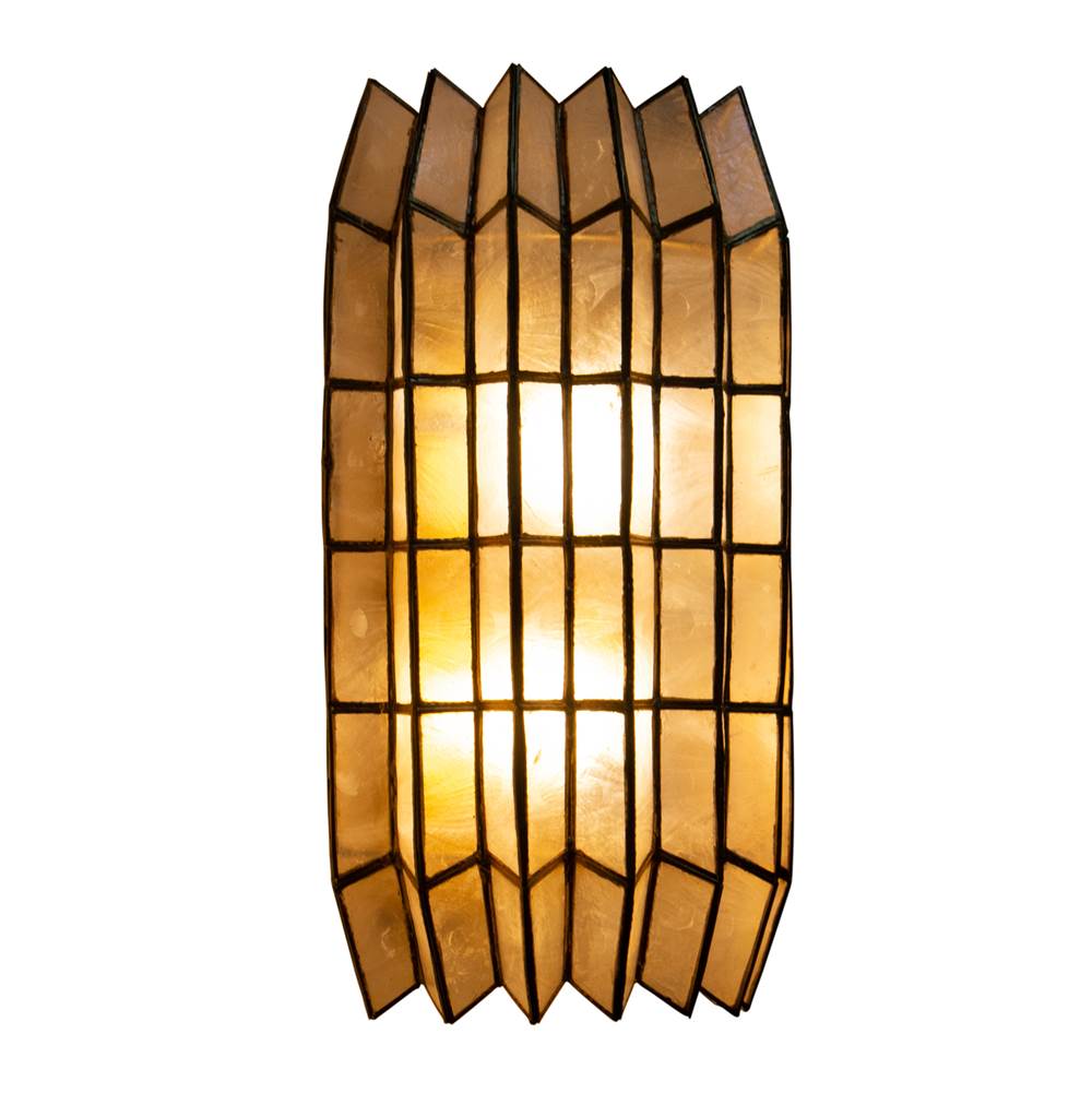 Kalco Lighting 522621OL Oxidized Gold Leaf Fractal 8.5-in 2 Light Socket Oxidized Gold Leaf Wall Sconce Image 7
