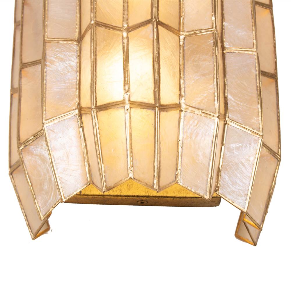 Kalco Lighting 522621OL Oxidized Gold Leaf Fractal 8.5-in 2 Light Socket Oxidized Gold Leaf Wall Sconce Image 3