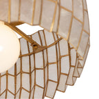 Kalco Lighting 522645OL Oxidized Gold Leaf Fractal 14-in 1 Light Socket Oxidized Gold Leaf Flush Mount Image 3