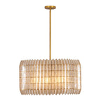 Kalco Lighting 522655OL Oxidized Gold Leaf Fractal 28-in 8 Light Socket Oxidized Gold Leaf Chandelier Image 1
