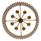 Kalco Lighting 522655OL Oxidized Gold Leaf Fractal 28-in 8 Light Socket Oxidized Gold Leaf Chandelier Image 7