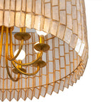Kalco Lighting 522655OL Oxidized Gold Leaf Fractal 28-in 8 Light Socket Oxidized Gold Leaf Chandelier Image 4