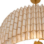 Kalco Lighting 522655OL Oxidized Gold Leaf Fractal 28-in 8 Light Socket Oxidized Gold Leaf Chandelier Image 3