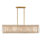 Kalco Lighting 522661OL Oxidized Gold Leaf Fractal 52-in 10 Light Socket Oxidized Gold Leaf Linear Pendant Image 1