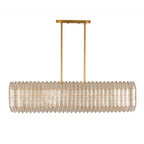 Kalco Lighting 522661OL Oxidized Gold Leaf Fractal 52-in 10 Light Socket Oxidized Gold Leaf Linear Pendant Image 9