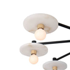Kalco Lighting 522671MB Matte Black Discus 34-in 9 Light Socket Matte Black Chandelier Image 4