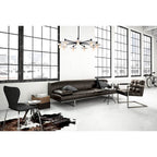 Kalco Lighting 522671MB Matte Black Discus 34-in 9 Light Socket Matte Black Chandelier Image 3