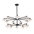 Kalco Lighting 522672MB Matte Black Discus 42-in 18 Light Socket Matte Black Chandelier Image 1