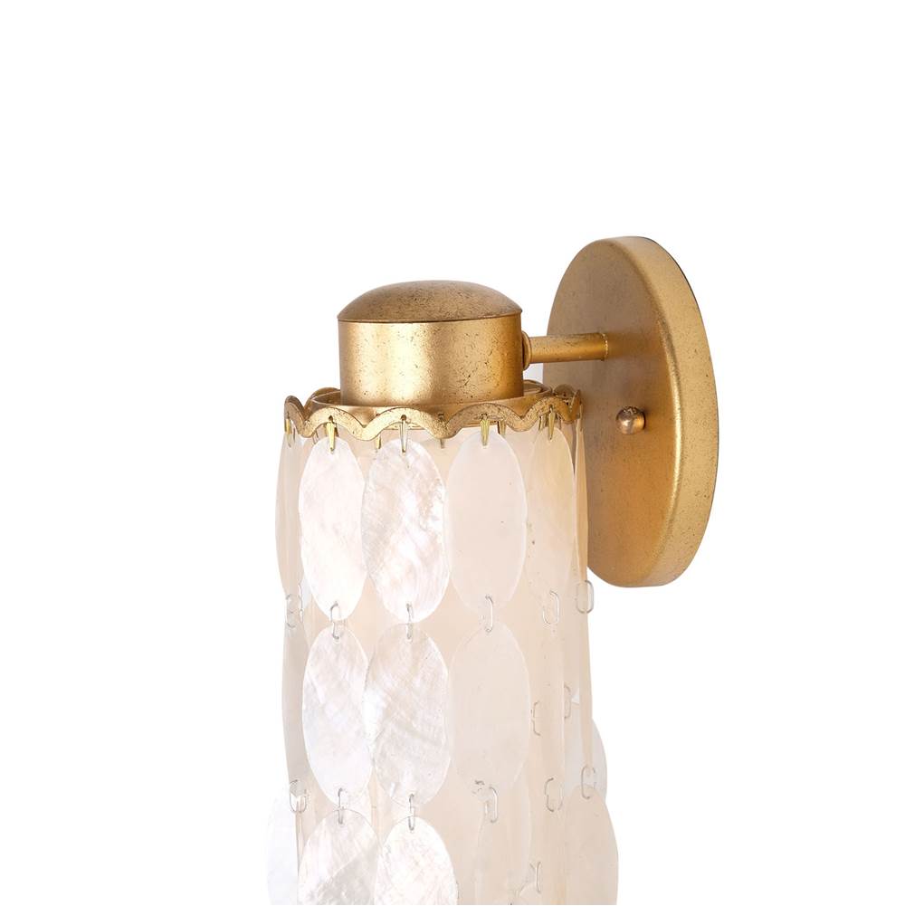 Kalco Lighting Edgy 18-in 1 Light Led Oxidized Gold Leaf Wall Sconce