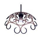 Kalco Lighting Ferrum 28-in 1 Light Socket Matte Black Pendant