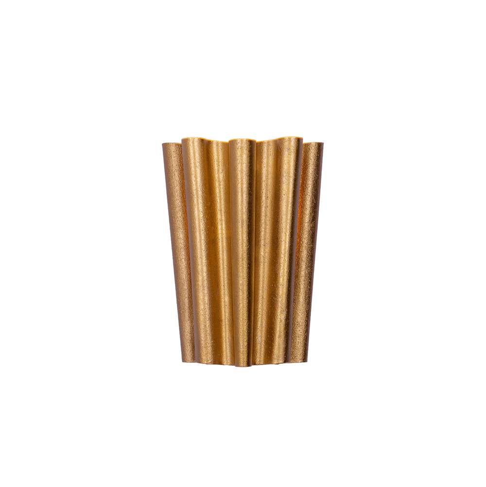 Kalco Lighting 522822BGL Bright Gold Ripple 12-in 2 Light Socket Bright Gold Wall Sconce Image 2