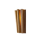 Kalco Lighting Ripple 12-in 2 Light Socket Bright Gold Wall Sconce
