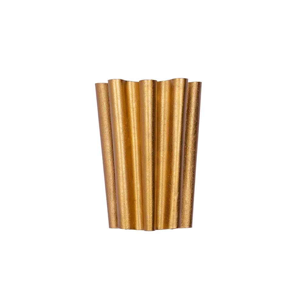 Kalco Lighting 522822BGL Bright Gold Ripple 12-in 2 Light Socket Bright Gold Wall Sconce Image 1