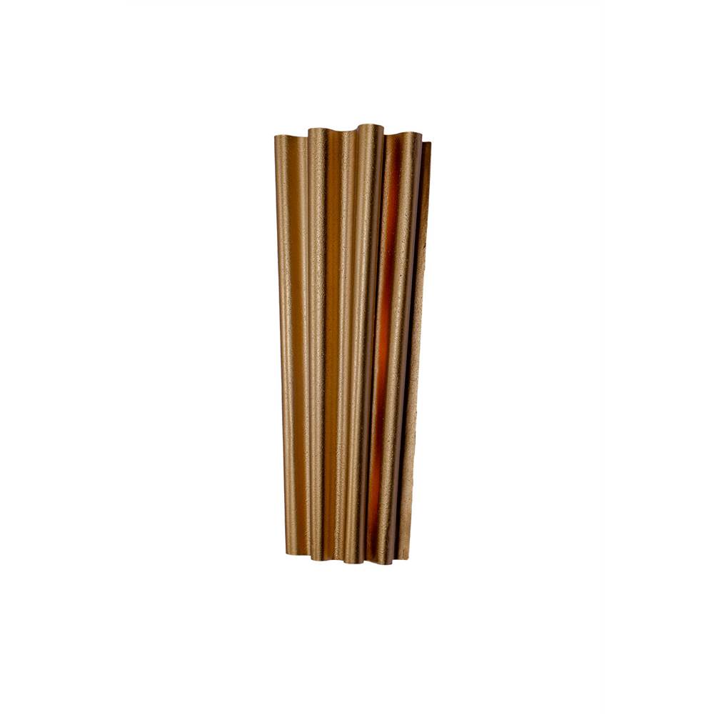 Kalco Lighting 522823BGL Bright Gold Ripple 23-in 3 Light Socket Bright Gold Wall Sconce Image 3