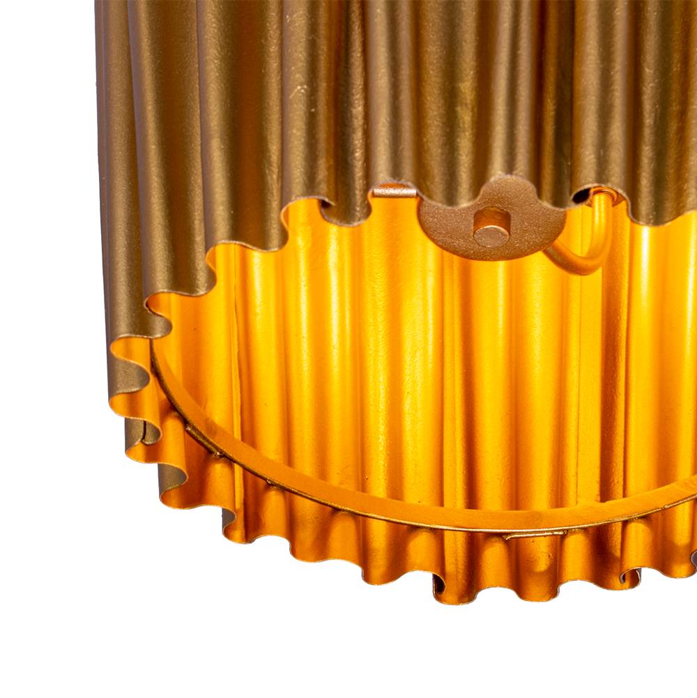 Kalco Lighting Ripple 20.5-in 6 Light Socket Bright Gold Pendant