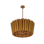 Kalco Lighting 522856BGL Bright Gold Ripple 27.5-in 6 Light Socket Bright Gold Chandelier Image 2