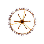 Kalco Lighting 522856BGL Bright Gold Ripple 27.5-in 6 Light Socket Bright Gold Chandelier Image 4