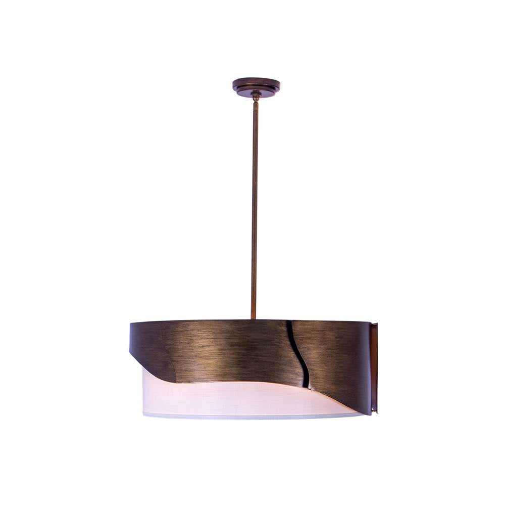 Kalco Lighting 523056BGD Brushed Gold Midway 28-in 6 Light Socket Brushed Gold Chandelier Image 1